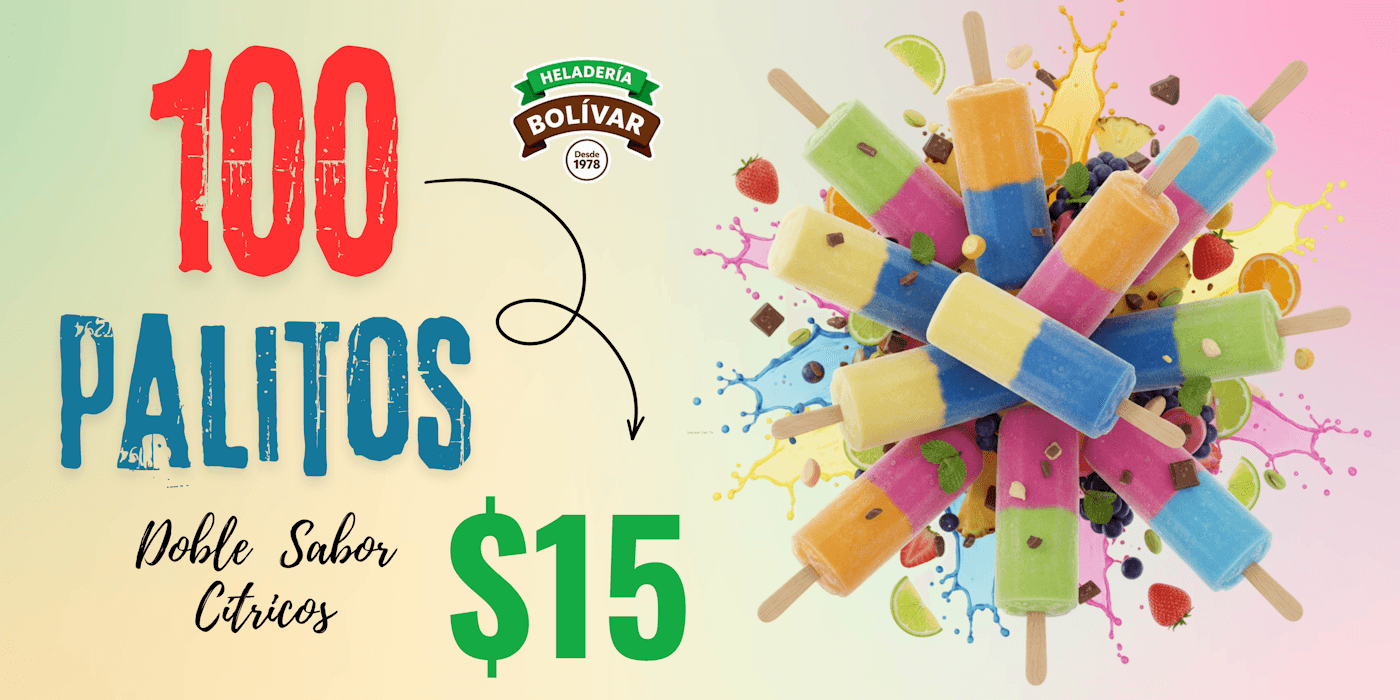 Venta de Helados al Mayor, Emprendendedores, Heladería Bolívar