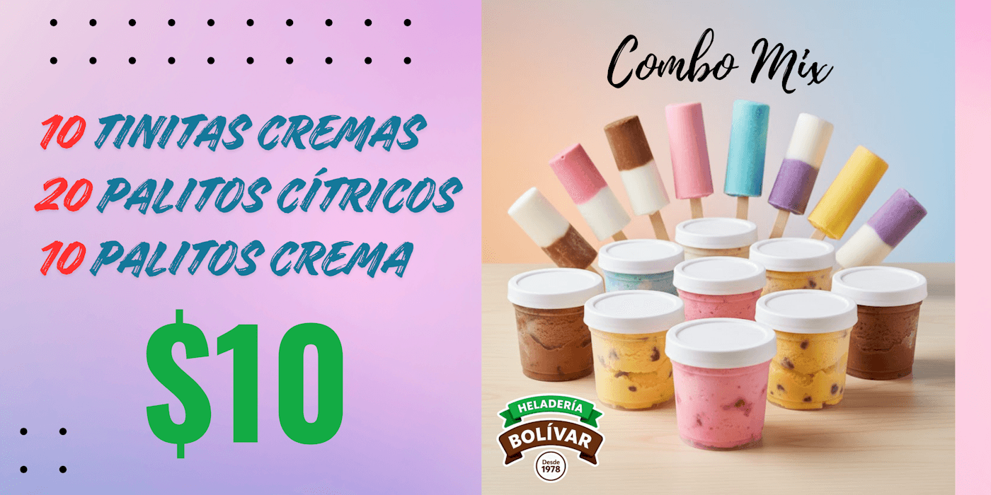 Venta de Helados al Mayor, Emprendendedores, Heladería Bolívar