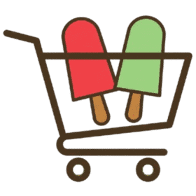 Deliciosos helados en carrito de compras en Heladería Bolívar.